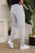 Erkek Casual Slim Fit Cord Desenli Kumaş Pantolon resmi